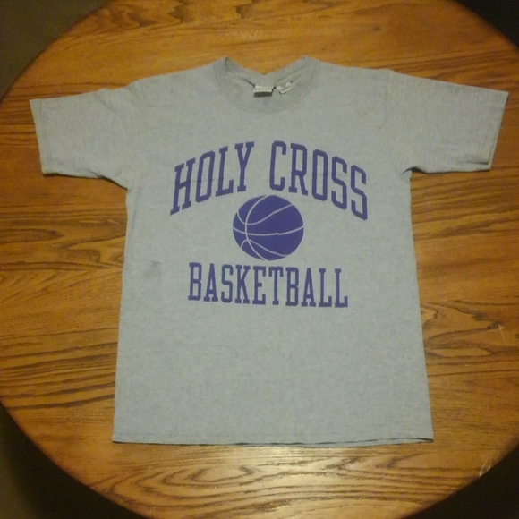 Vintage 💎 Holy Cross Basketball NCAA Shirt Medium Worcester Massachusetts 🔥 - Picture 4 of 11
